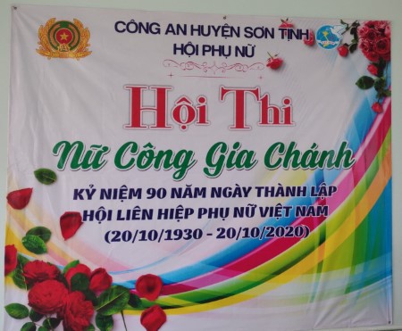 Hội phụ nữ Công an huyện Sơn Tịnh tổ chức hội thi “Nữ công gia chánh”
