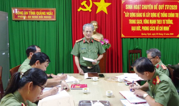 Chi bộ Phòng An ninh đối ngoại tổ chức Hội nghị sinh hoạt chuyên đề “Xây dựng Đảng và xây dựng hệ thống chính trị trong sạch, vững mạnh theo tư tưởng, đạo đức, phong cách Hồ Chí Minh”
