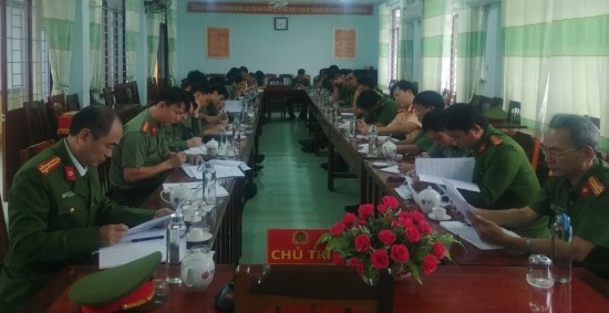 Đảng ủy Công an huyện Sơn Hà tổng kết công tác Đảng năm 2020