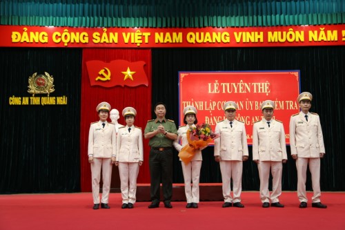 Thành lập Cơ quan Ủy ban kiểm tra Đảng ủy Công an tỉnh Quảng Ngãi