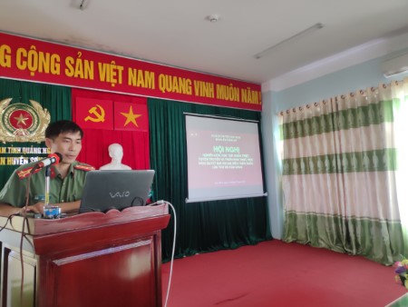 Công an huyện Sơn Tịnh tổ chức hội nghị học tập, quán triệt, tuyên truyền và triển khai thực hiện Nghị quyết Đại hội đại biểu toàn quốc lần thứ XIII của Đảng