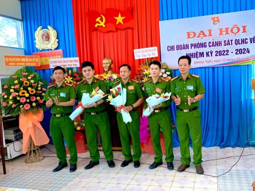 Chi đoàn Phòng Cảnh sát QLHC về TTXH Công an tỉnh tổ chức Đại hội Chi đoàn nhiệm kỳ 2022 - 2024