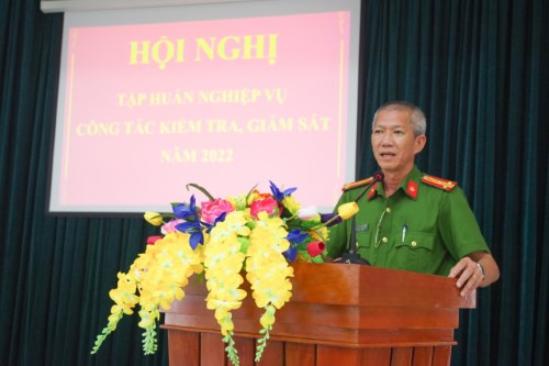 Đảng ủy Công an thành phố Quảng Ngãi: Tổ chức Hội nghị tập huấn ‎nghiệp vụ công tác kiểm tra, giám sát năm 2022‎