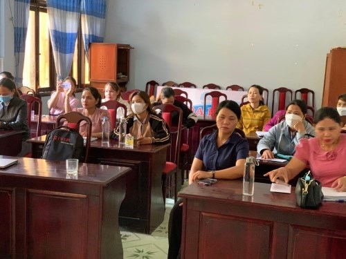 Sơn Tây: Công an huyện phối hợp với Hội LHPN Việt Nam huyện tổ chức Hội nghị tuyên truyền Đề án 06