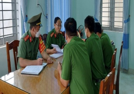 Công an huyện Sơn Tịnh: Tăng cường công tác kiểm tra Điều lệnh Công an nhân dân