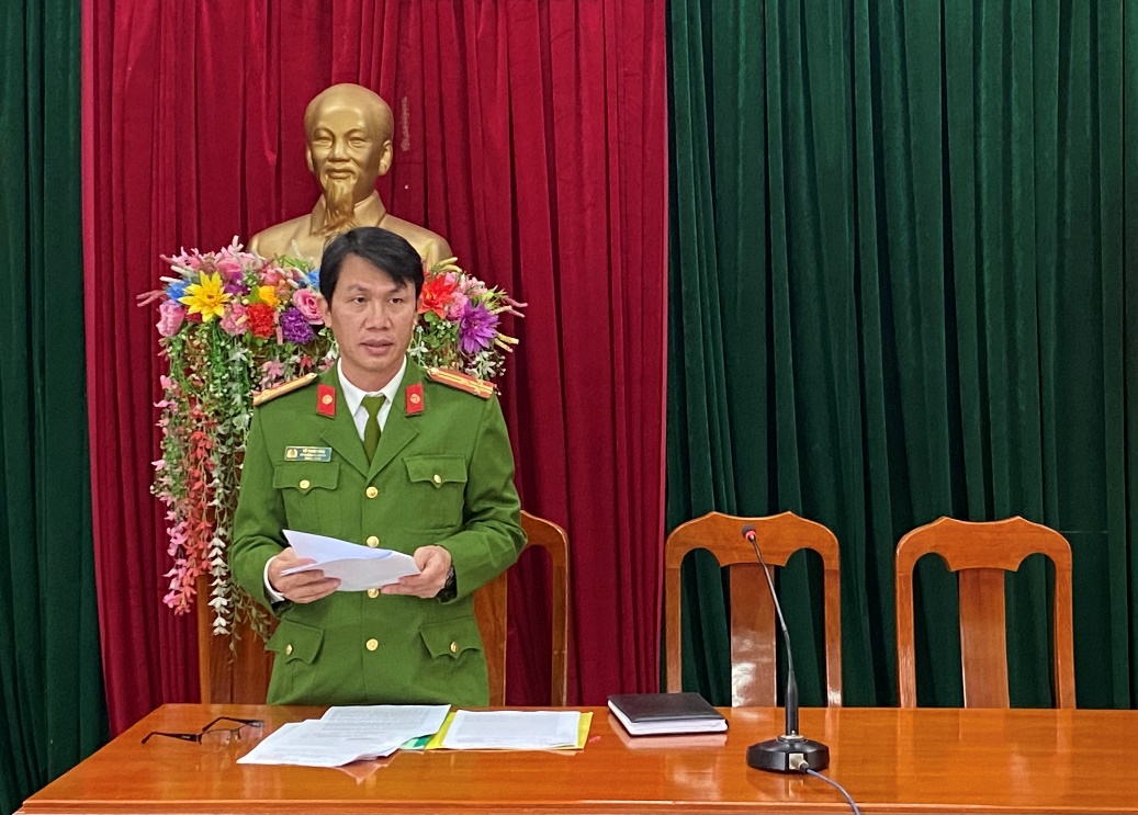 Công an huyện Sơn Tây tổ chức Hội nghị quán triệt một số văn bản của Đảng cấp trên