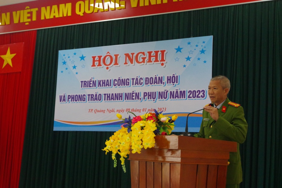 Đoàn Thanh niên và Hội Phụ nữ Công an thành phố Quảng Ngãi: tổ chức hội nghị triển khai công tác năm 2023