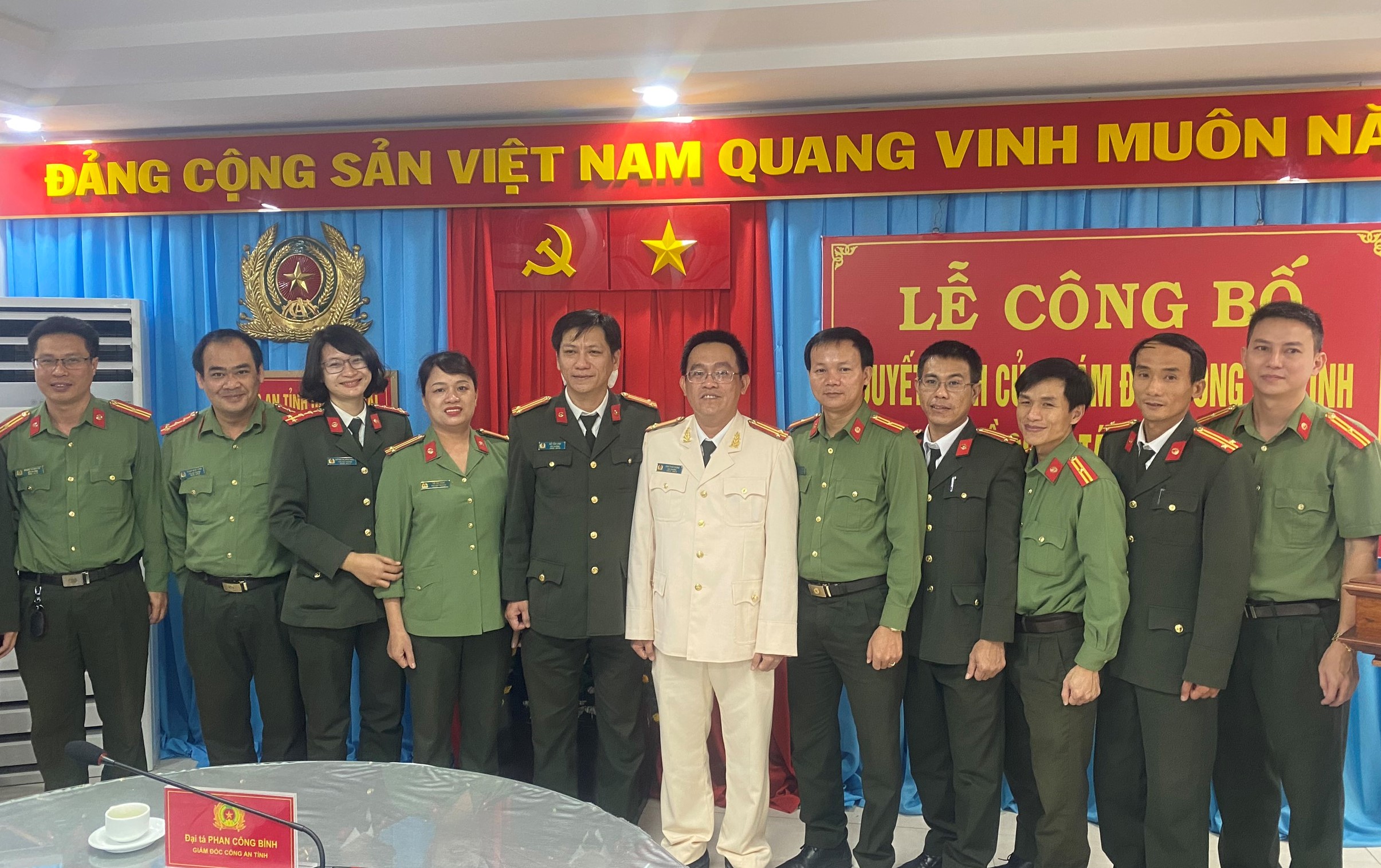Công an tỉnh Quảng Ngãi công bố Quyết định bổ nhiệm Phó Trưởng phòng Tham mưu