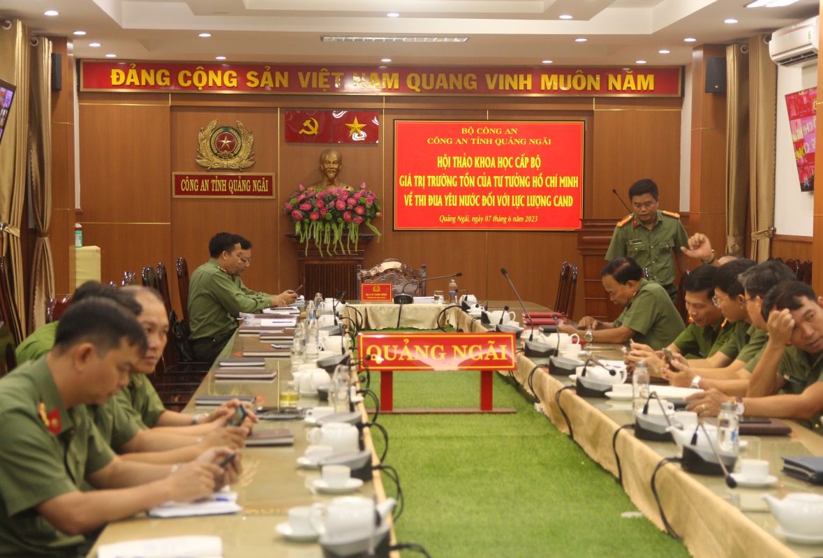 Hội thảo Giá trị trường tồn của tư tưởng Hồ Chí Minh về thi đua yêu nước đối với lực lượng Công an nhân dân