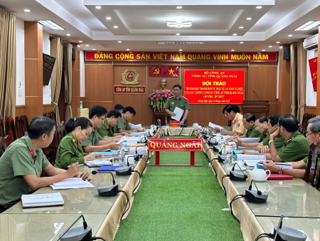 Hội thảo lấy ý kiến dự thảo đề tài “60 năm đấu tranh bảo vệ trật tự an toàn xã hội của lực lượng Cảnh sát Công an tỉnh Quảng Ngãi”