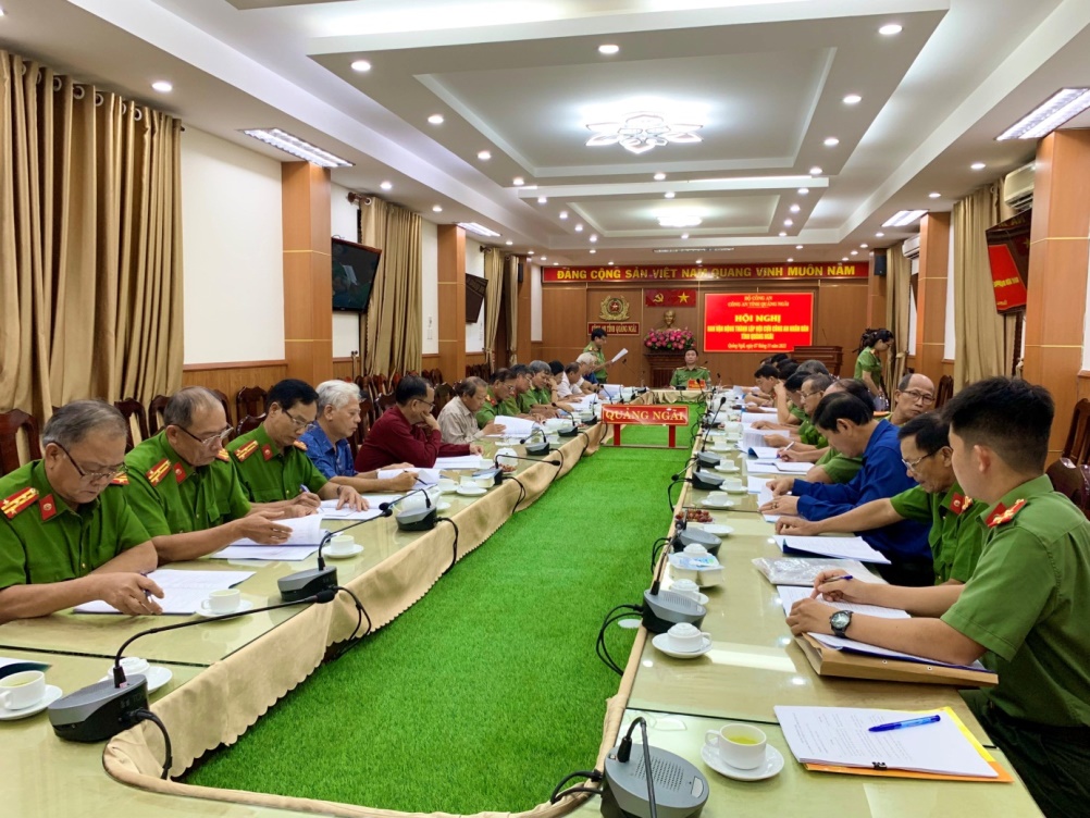 Công an tỉnh tổ chức Hội nghị Ban Vận động thành lập Hội Cựu Công an nhân dân tỉnh Quảng Ngãi