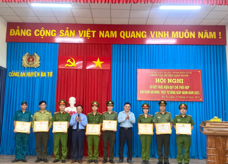 Thực hiện tốt nội dung quy chế phối hợp để bảo đảm an ninh, trật tự vùng giáp ranh trên địa bàn 04 huyện của hai tỉnh Quảng Ngãi và Kon Tum