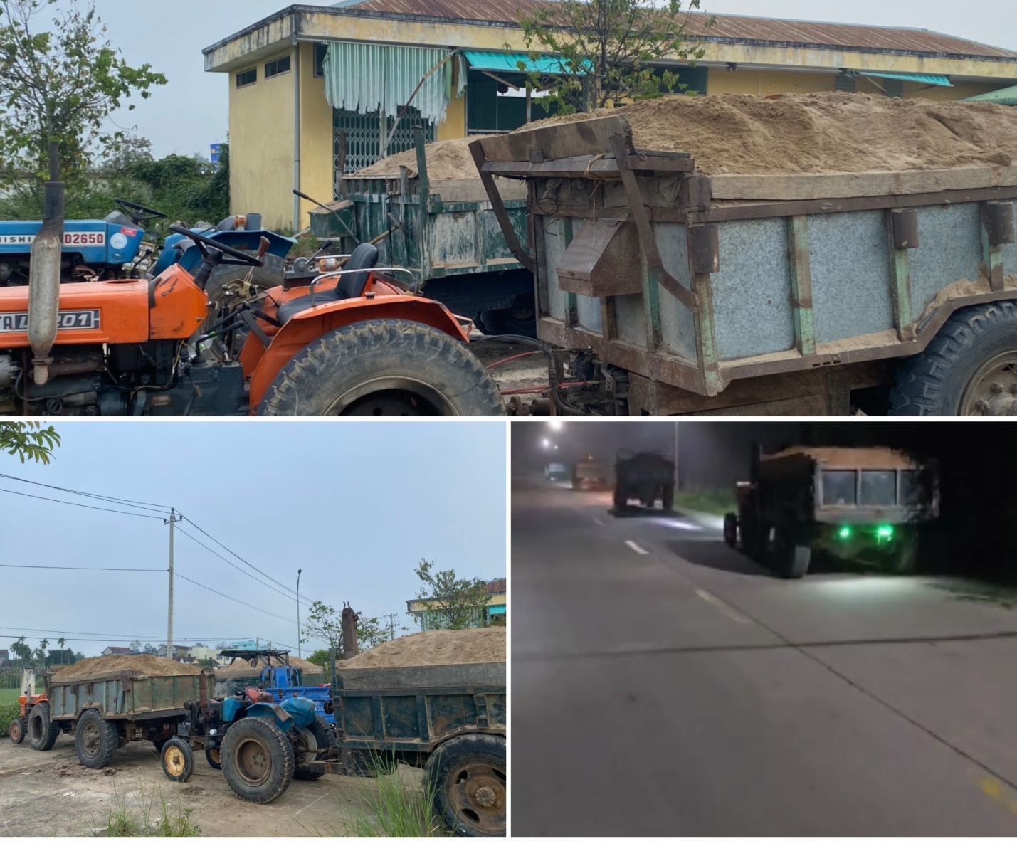 Công an huyện Sơn Tịnh quyết liệt xử lý khai thác cát trái phép