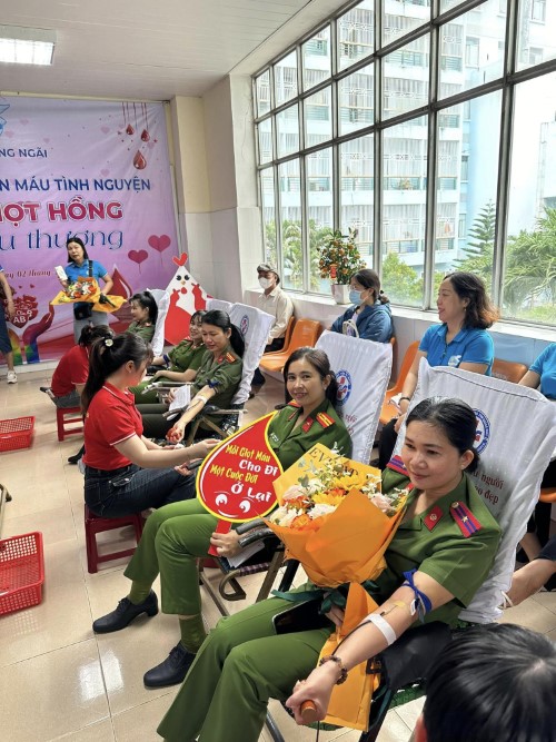 Hội Phụ nữ Công an tỉnh lan tỏa phong trào hiến máu tình nguyện
