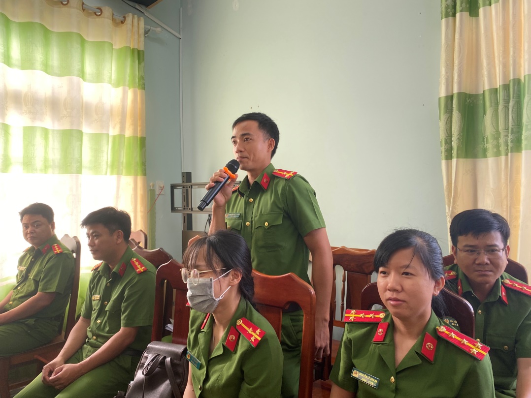Công an huyện Sơn Tịnh tổ chức thành công Hội nghị đối thoại giữa Đảng ủy, lãnh đạo Công an huyện với lực lượng Công an xã và đoàn viên, hội viên năm 2024