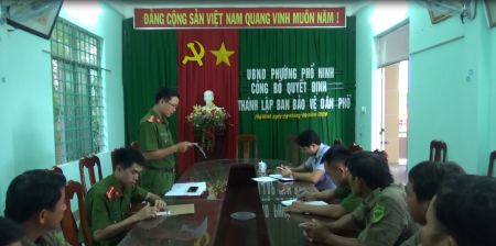 Thành lập Ban Bảo vệ dân phố phường Phổ Ninh, Phổ Quang thị xã Đức Phổ