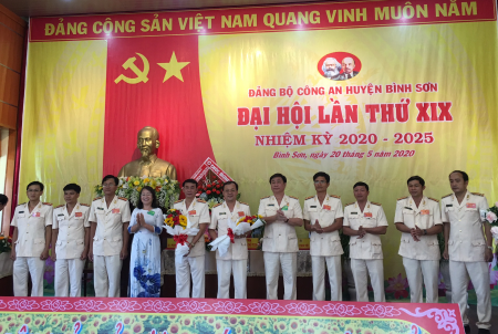 ​Đại hội Đảng bộ Công an huyện Bình Sơn lần thứ XIX, nhiệm kỳ 2020 - 2025