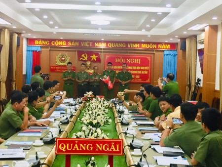 Đoàn Thanh niên công an tỉnh Quảng Ngãi sơ kết công tác Đoàn và phong trào thanh niên giữa nhiệm kỳ 2017 – 2022