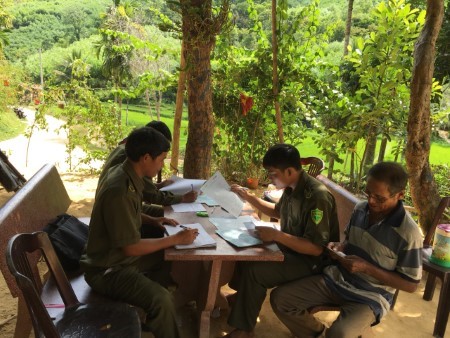 Công an huyện Trà Bồng: Đẩy nhanh tiến độ kiểm tra, phúc tra phiếu thu thập thông tin dân cư