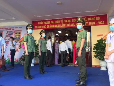 Đảm bảo an toàn tuyệt đối Đại hội đại biểu Đảng bộ thành phố Quảng Ngãi lần thứ XVI, nhiệm kỳ 2020 - 2025