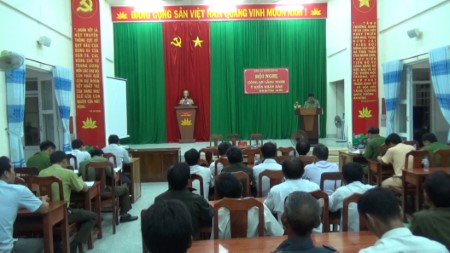 Công an huyện Sơn Hà tổ chức Hội nghị Công an lắng nghe ý kiến Nhân dân năm 2020