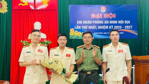 Phòng An ninh nội địa tổ chức thành công Đại hội chi đoàn lần thứ nhất, nhiệm kỳ 2025 – 2027
