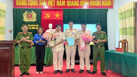 Tuổi trẻ Công an xã Sơn Tịnh – Vững vàng bản lĩnh, đẹp mãi màu áo xanh