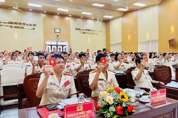 Phòng Hậu cần Công an tỉnh tổ chức thành công Đại hội Đảng bộ nhiệm kỳ 2025 – 2030
