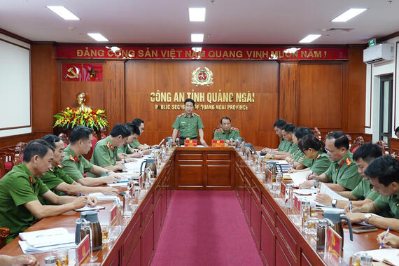 Đoàn kiểm tra, giám sát số 9 của Đảng ủy Công an Trung ương công bố lịch giám sát, kiểm tra và làm việc tại Công an tỉnh Quảng Ngãi