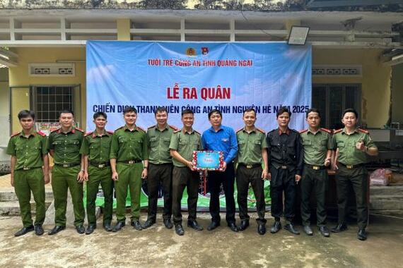 Tuổi trẻ Công an tỉnh tổ chức ra quân Chiến dịch “Thanh niên Công an tình nguyện hè năm 2025”