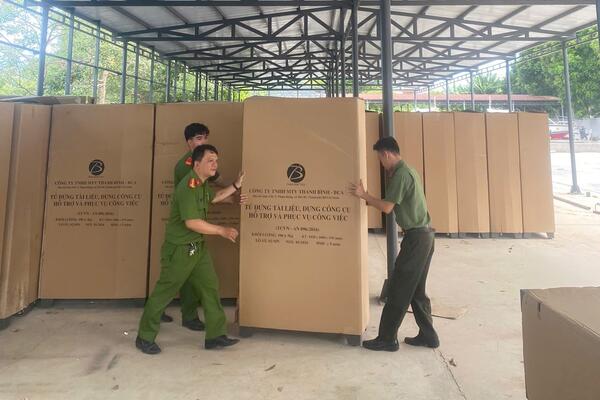 Phòng Hậu cần chủ động trang cấp thiết bị, hậu cần vững chắc cho Công an cấp xã