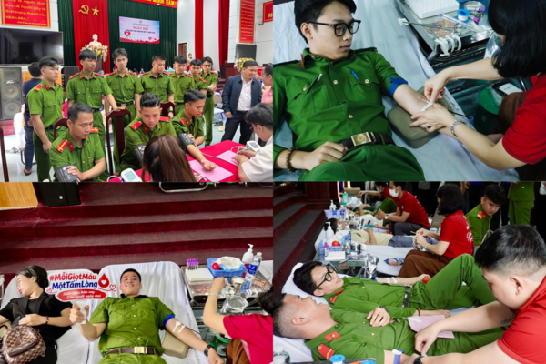 Đoàn cơ sở Trại tạm giam số 02 phát huy tinh thần xung kích, lan tỏa nghĩa cử cao đẹp qua Ngày hội hiến máu tình nguyện