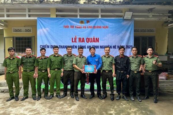 Tuổi trẻ Công an tỉnh tổ chức ra quân Chiến dịch “Thanh niên Công an tình nguyện hè năm 2025”