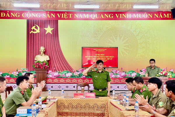 Công an xã Ba Tô phát huy vai trò "tai mắt" của cộng đồng trong bảo đảm an ninh, trật tự