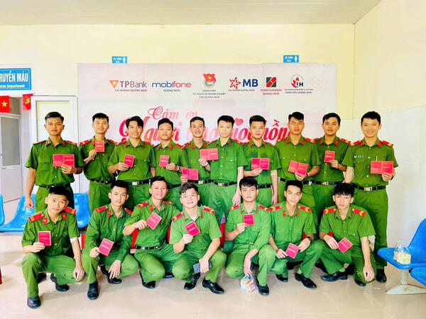 Công an tỉnh Quảng Ngãi: Hơn 150 đoàn viên, thanh niên tham gia hiến máu tình nguyện