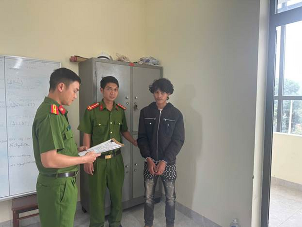 Phòng Cảnh sát hình sự Công an tỉnh Quảng Ngãi tạm giam đối tượng để điều tra về hành vi giết người