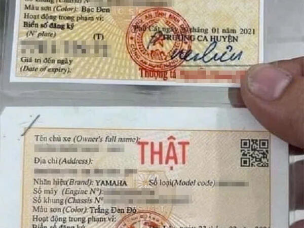 Công an tỉnh Quảng Ngãi cảnh báo thủ đoạn sử dụng trí tuệ nhân tạo (AI) làm giả giấy đăng ký xe để lừa đảo