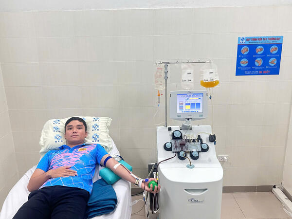 Cán bộ Công an xã Tây Trà vượt hơn 100km hiến tiểu cầu cấp cứu bệnh nhi qua cơn nguy kịch