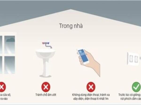 Khuyến cáo và chủ động phòng tránh giông, sét